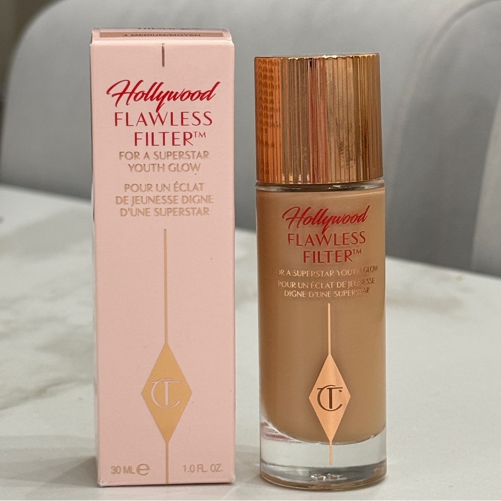 NWT!! Charlotte Tilbury Hollywood Flawless Filter - Shade 4 Medium Moyen - Picture 6 of 9